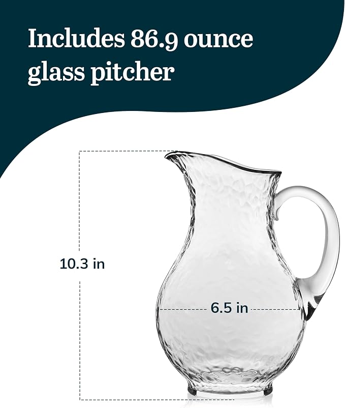 Libbey Yucatan Glass Pitcher, 86.9-ounce - Image 3