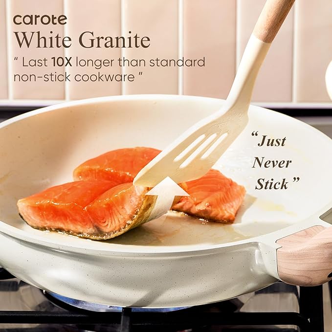 CAROTE 14 Pcs Pots and Pans Set Nonstick, Cookware Set Kitchen Cooking Set - Image 3