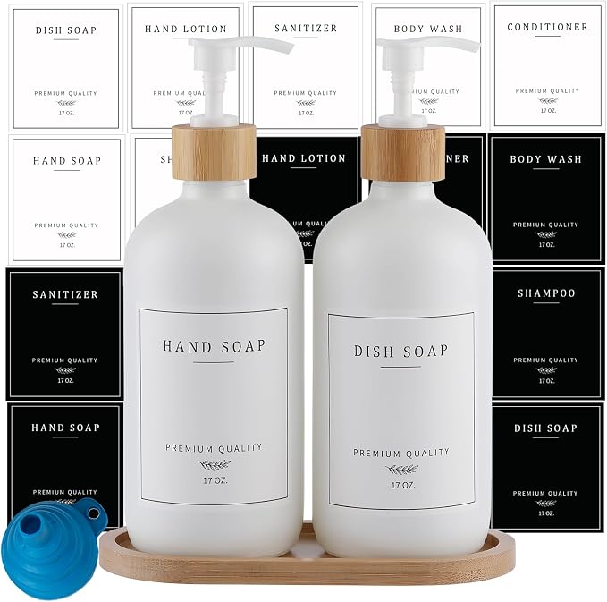 White Glass Soap Dispenser by Eggs+sound