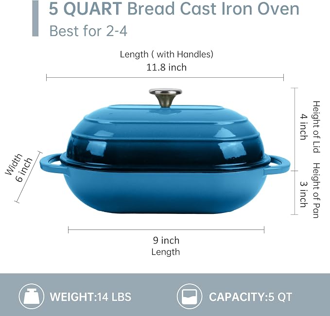 Premium Enameled Cast Iron Dutch Oven - Image 2