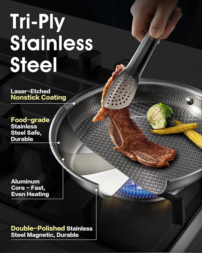 USELUCK Non Stick Frying Pans - Image 3