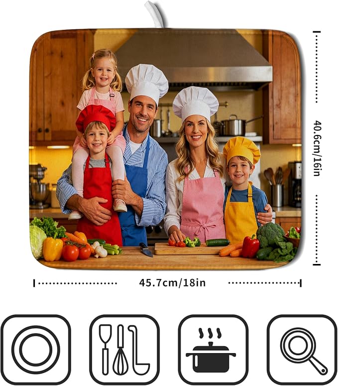 Custom Personalized Dish Drying Mat - Image 2