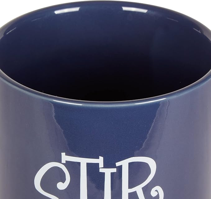 DII Kitchen Accessories Retro Collection Ceramics, Utensil Holder, Nautical Blue - Image 3