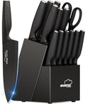 Knife Set, 15 Pieces Kitchen Knife Set by Amorston
