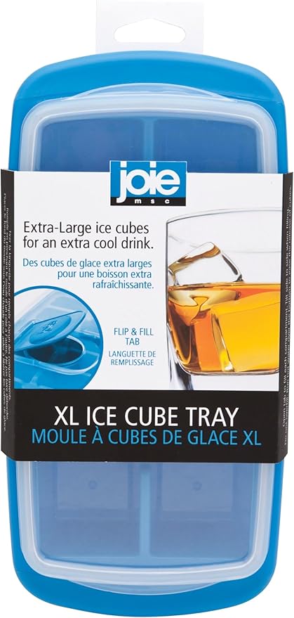 Joie Extra Large Ice Cube Tray, Covered and Stackable, No-Spill Removable Lid by TheJoie