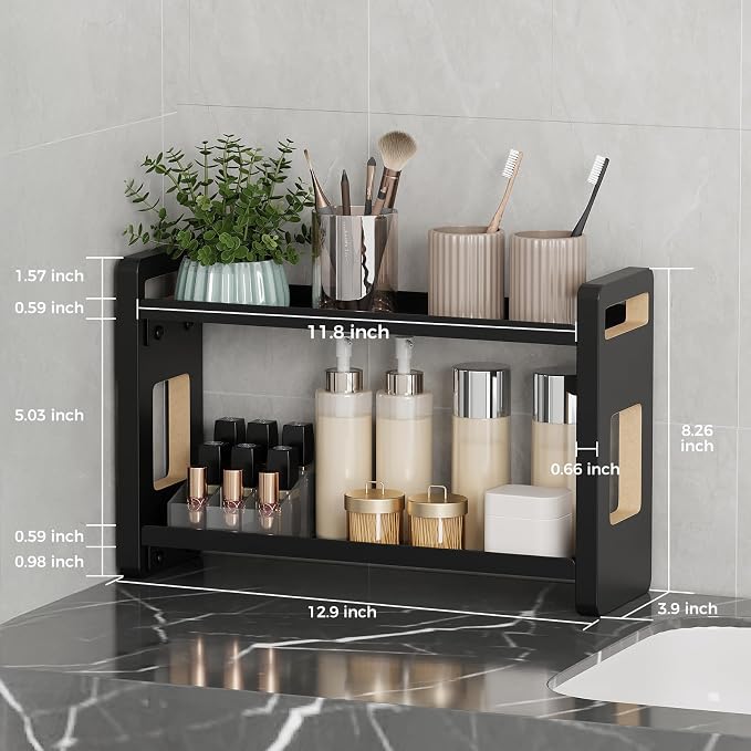 Bathroom Counter Organizer, Bathroom Counter Shelf, Bathroom Organizers - Image 2