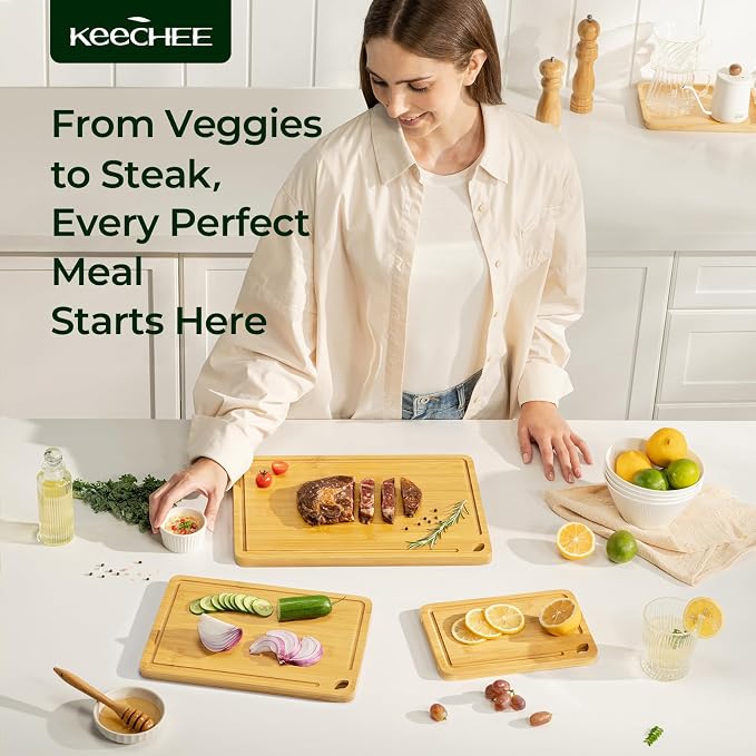 Keechee Wood Cutting Board for Kitchen - Image 2