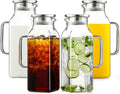 Netany 4 Pack 2 Liters/68 oz Square Glass Pitcher by NETANY