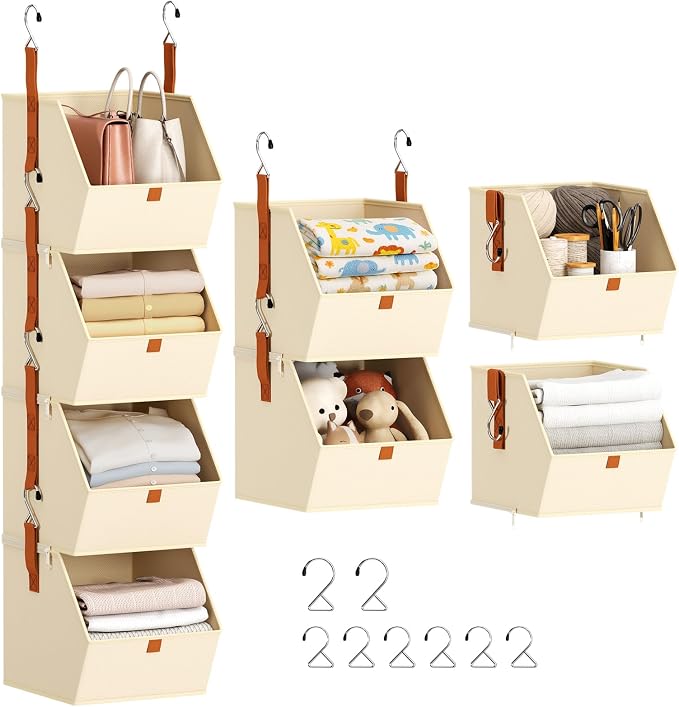 Homsorout Hanging Closet Organizer 4 Tier by Homsorout