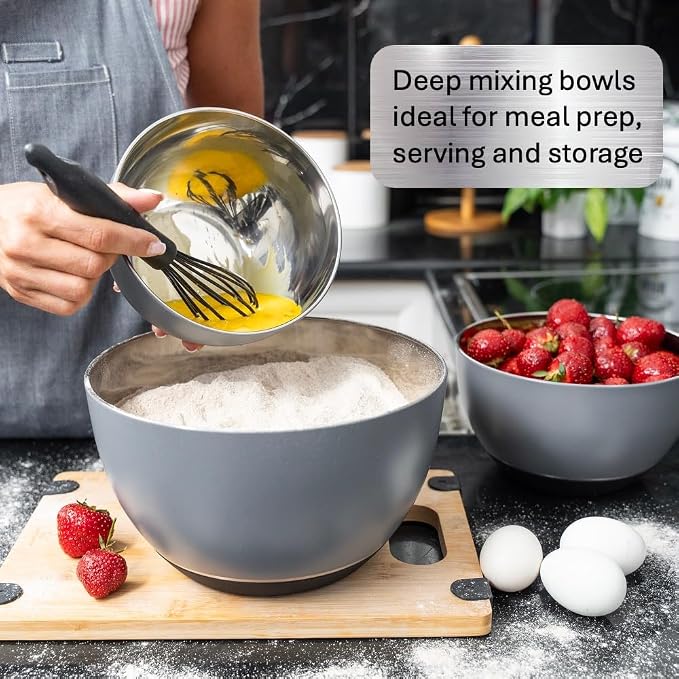 WHYSKO® Stainless Steel Mixing Bowls - Image 3