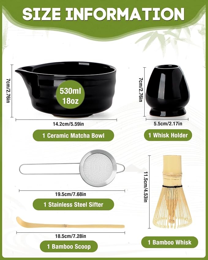 Black Matcha Whisk Set - Image 2