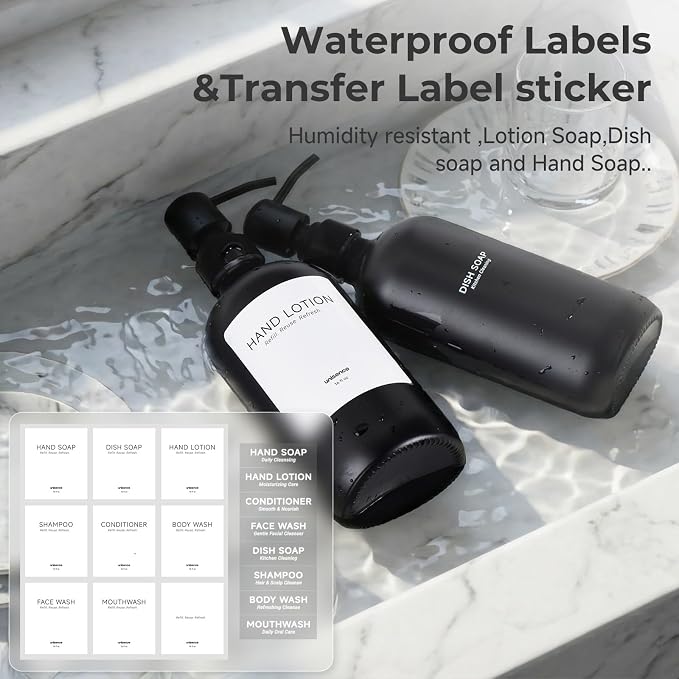 2 Packs Glass Soap Dispenser Set - Image 2