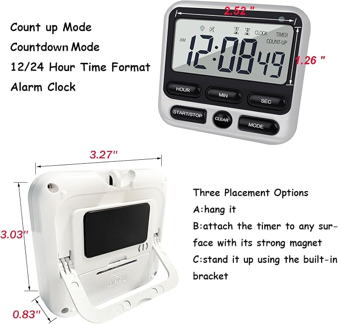 Digital Dual Kitchen Timer - Image 2