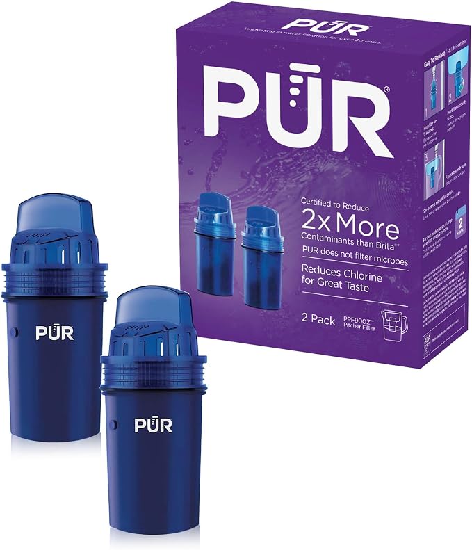 PUR Water Pitcher & Dispenser Replacement Filter 2-Pack, Genuine PUR Water by PUR