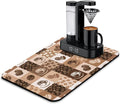 Fun Coffee Mat 23inx15in, Coffee Bar Mat by Kuyig+Home