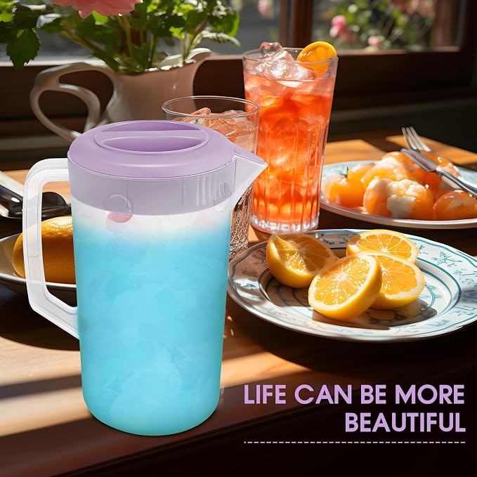 Uiifan 4 Pcs Plastic Water Pitcher - Image 6