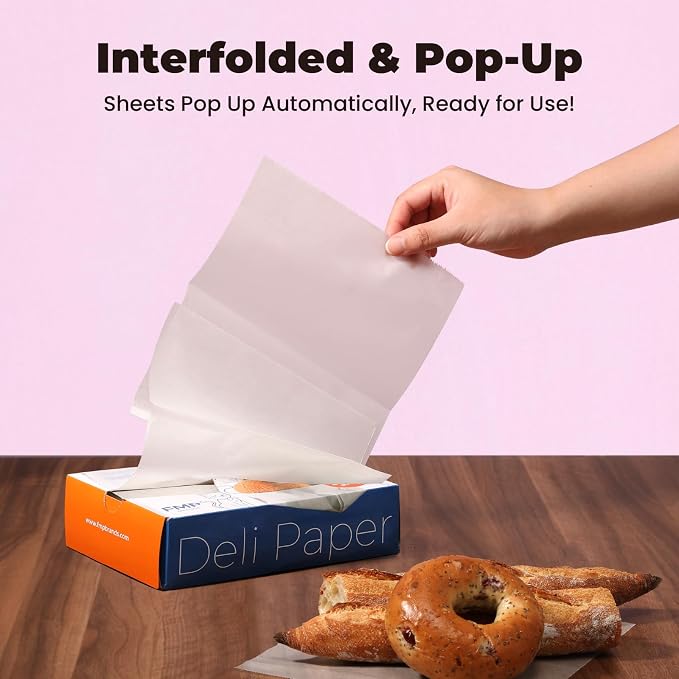 Fit Meal Prep 8 x 10.75" Wax Paper Sheets - Image 3