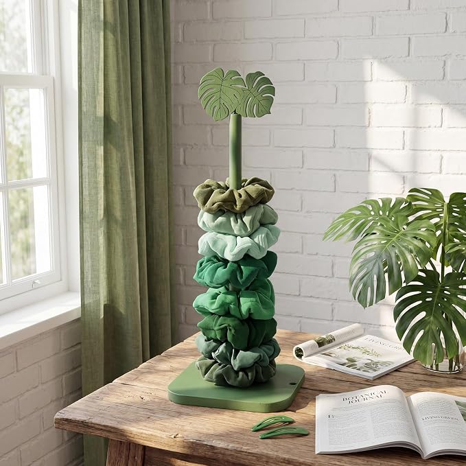 Leinuosen Monstera Leaves Paper Towel Holder Tropical Monstera Wooden Paper - Image 7