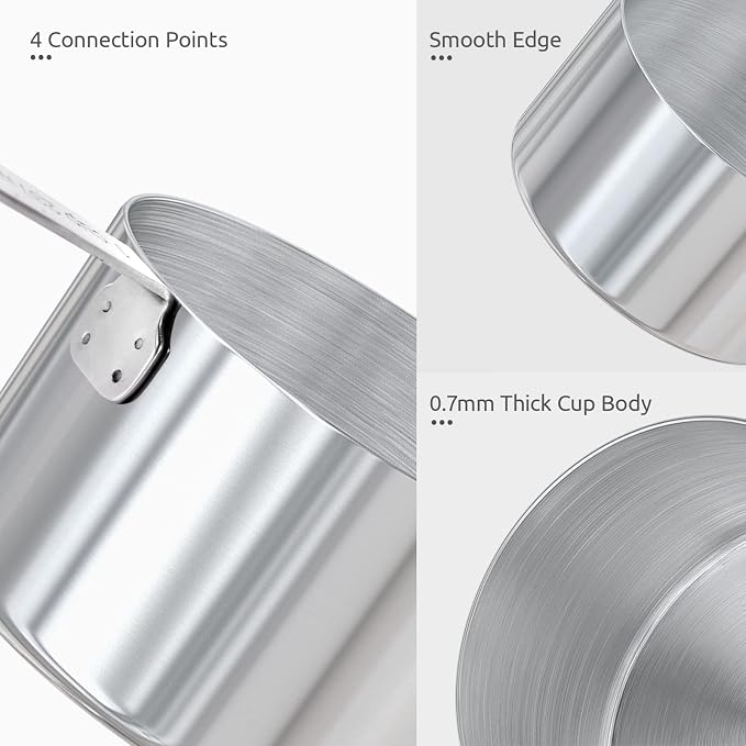 Measuring Cups : U-Taste 18/8 Stainless Steel Measuring Cups and Spoons Set of - Image 6