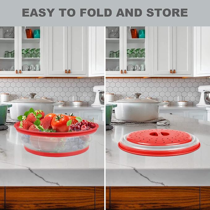 2 in 1, Aidacom Microwave Splatter Cover - Image 5