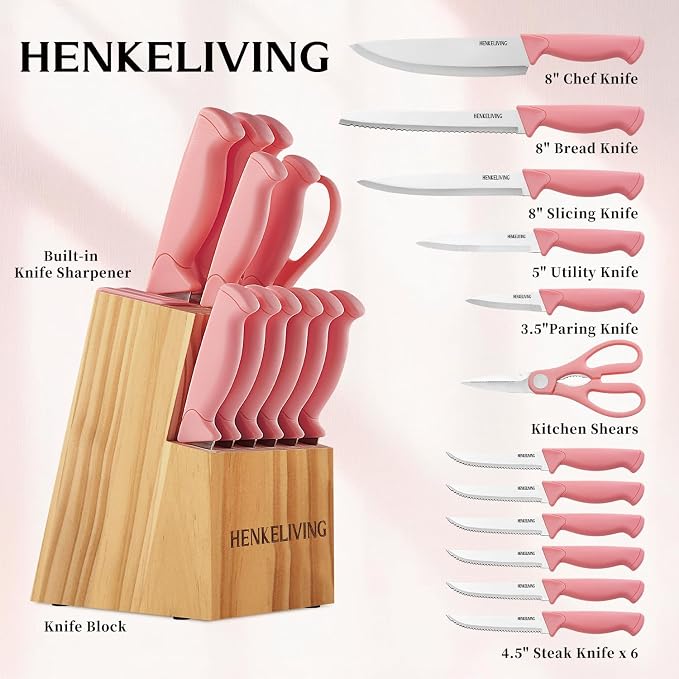 Knife Set, 14-Piece Kitchen Knives Set - Image 2