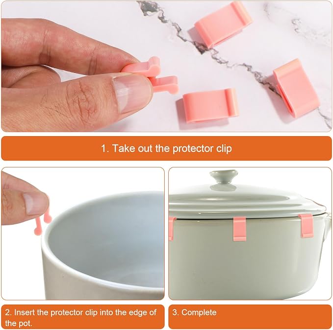 12pcs Dutch Oven Lid Protector Clips, Cookware Protectors Dutch Oven Pot Clips - Image 5