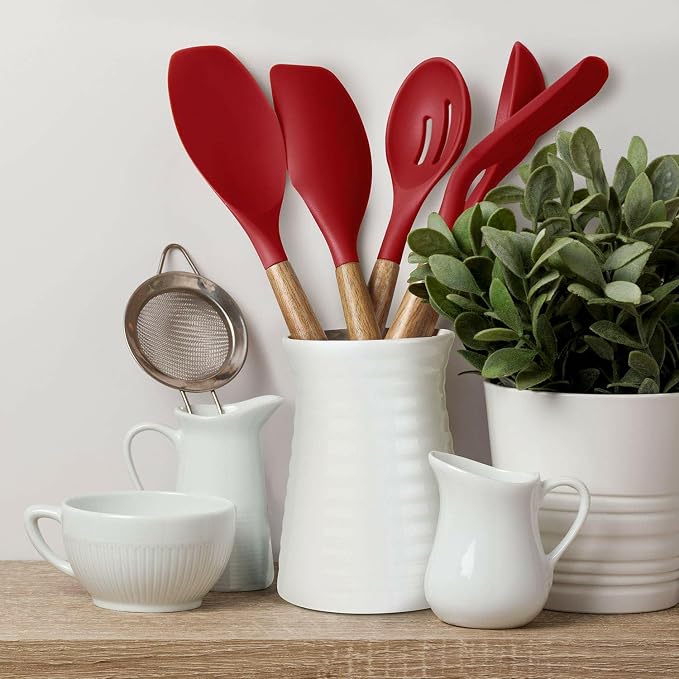 Kitchen Utensils Set, Silicone Cooking Utensils Set, Non-Stick Silicone Spatula - Image 6