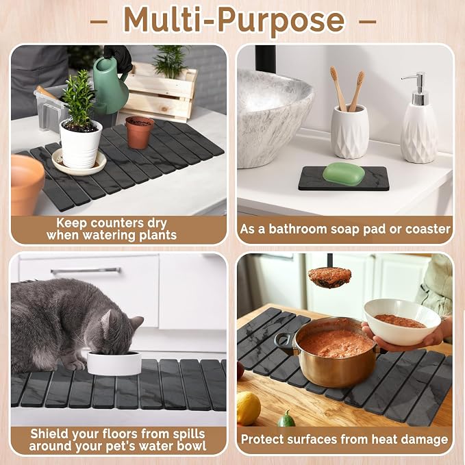 Extra Large Stone Dish Drying Mat - Image 6