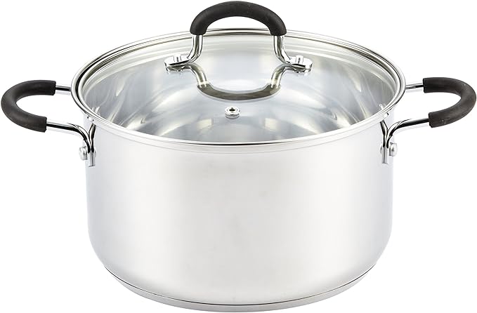 Cook N Home Stockpot Sauce Pot Casserole Pan Saucier Induction Pot by CookNHome