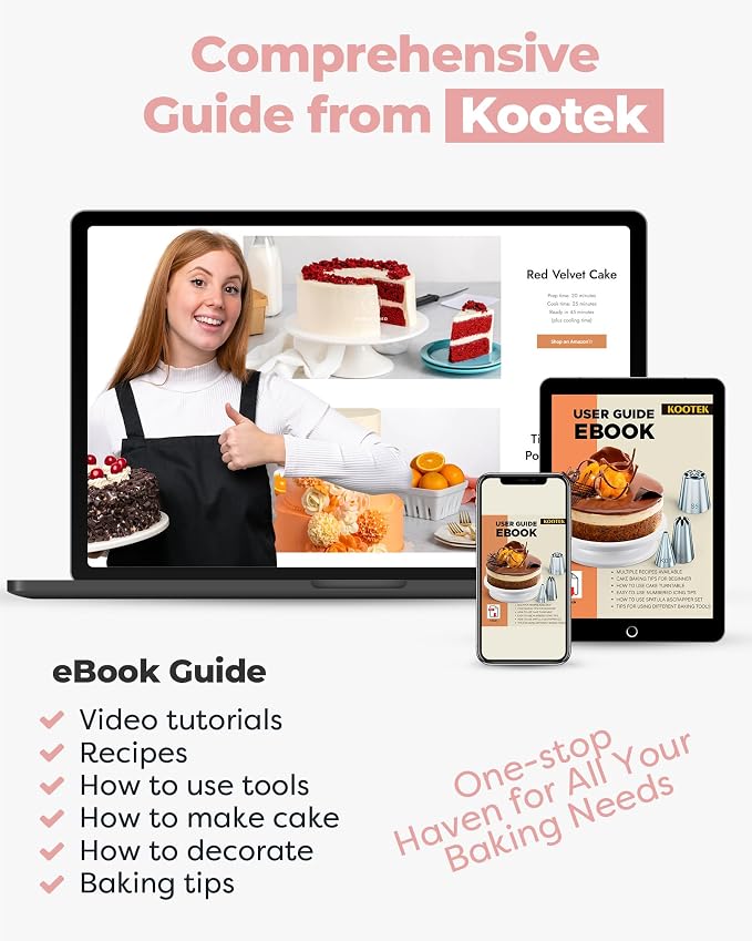 Kootek 71PCs Cake Decorating Kit, Baking Supplies Tools - Image 4