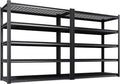Set of 2 Garage Shelving-3000 lbs 5 Tier Storage Shelves, Adjustable Heavy Duty by Unknown