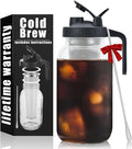Cold Brew Mason Coffee Maker - 64oz Iced Coffee Pitcher by Jrssae