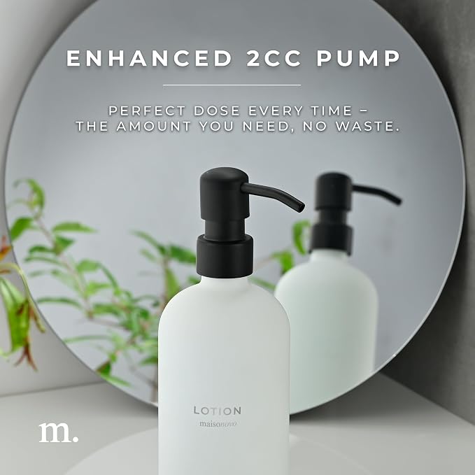 MaisoNovo Soap Dispenser 2-Piece Set | 16.9oz Clear Bottles - Image 4