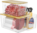 Trash Bag Holder 3-in-1 Under Sink Organizer, Acrylic Trash Bag Dispenser by SPOSPO