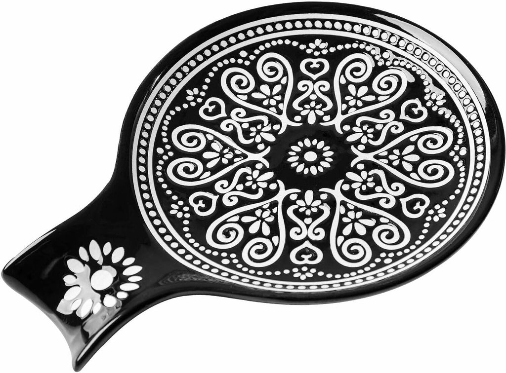 Ceramic Spoon Rest, Cooking Spoon Holder for Kitchen Counter/Stove