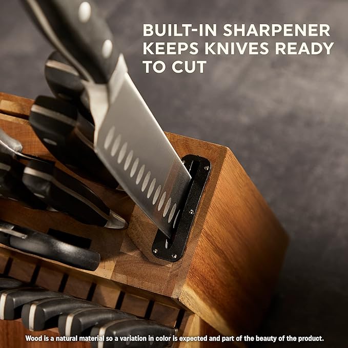 Chicago Cutlery Insignia Triple Rivet Poly Kitchen Knife Block Set - Image 3