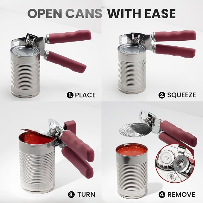 Zulay Kitchen Heavy Duty Stainless Steel Can Opener Manual - Image 6