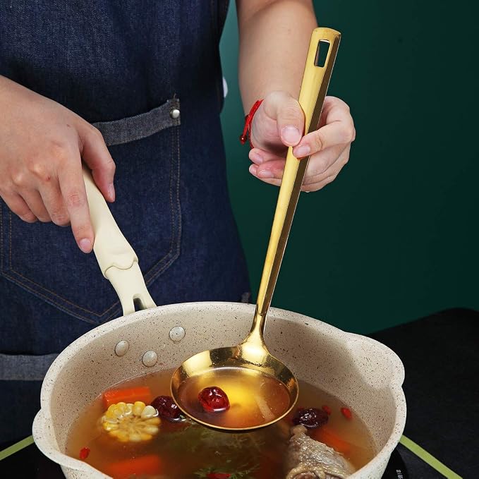 Gold Ladle, Berglander Stainless Steel Kitchen Ladle - Image 8