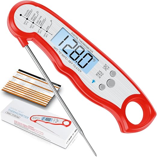 Digital Meat Thermometer, Waterproof Instant Read Food Thermometer by ImSaferellMeatThermometer