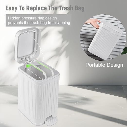 rejomiik Small Bathroom Trash Can - Image 4