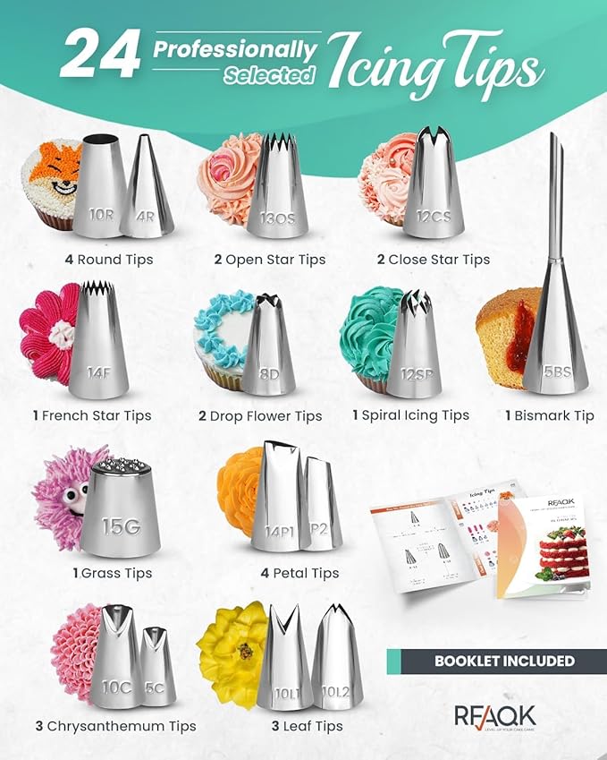 RFAQK 90PCs Cake Decorating Kit - Image 4