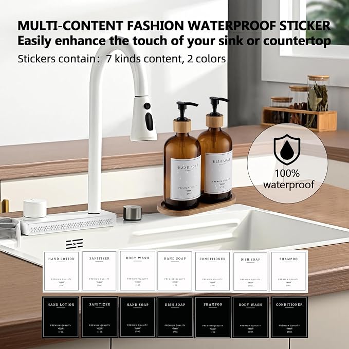 Amber Glass Soap Dispenser - Image 4