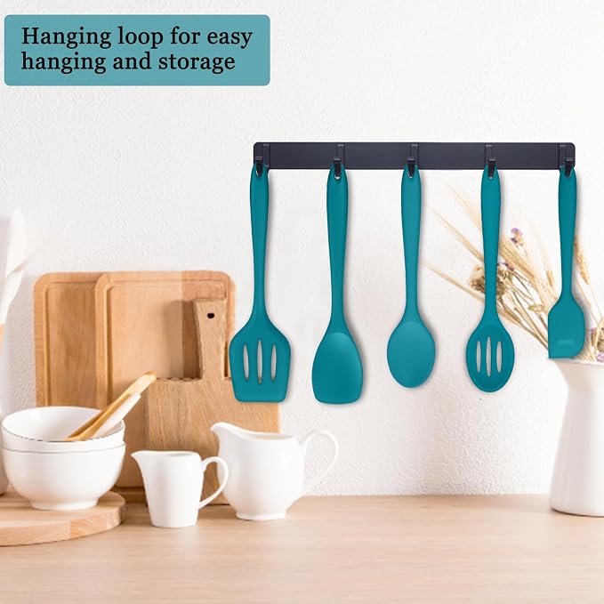 E-far 10 Pieces Silicone Cooking Utensils Set, Heat Resistant Kitchen Utensil - Image 6