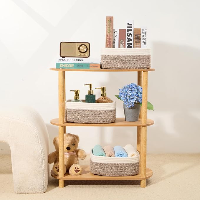 MiniArk Small Storage Baskets for Organizing | Closet Organizer Bins | Shelf - Image 6
