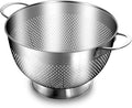 Stainless Steel Colander for Kitchen | 5 Quart Durable Rice and Pasta Strainer by EWFEN