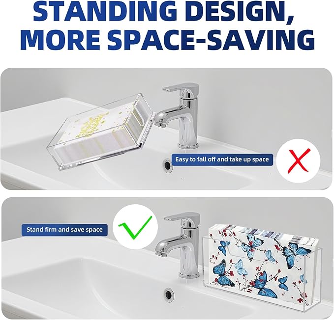 Waterproof Paper Towel holder, Acrylic Napkin Holder, Plastic Napkin Dispenser - Image 4