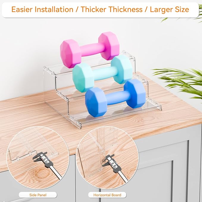 Yieach 2 Pack Tiered Spice Rack Organizer - Image 4