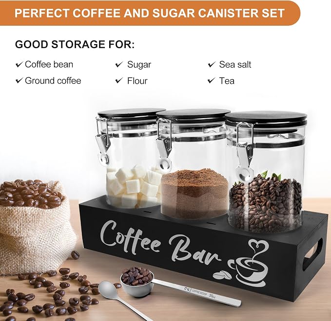 MACIFECI Glass Coffee Containers - Image 4
