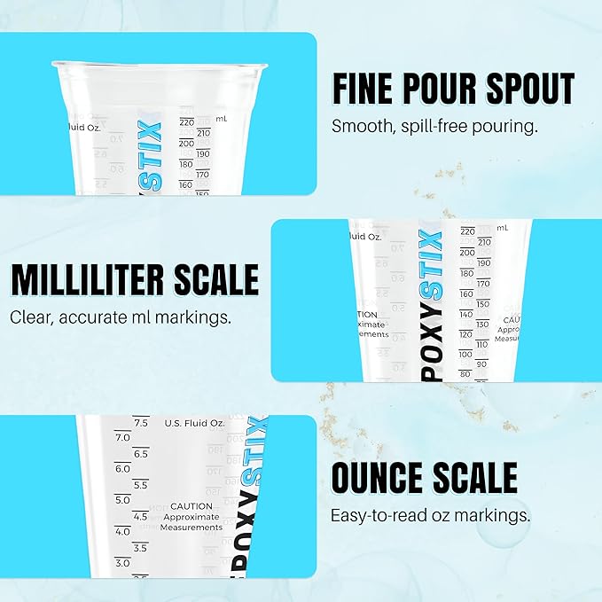 10oz Disposable Measuring Cups for Mixing Epoxy Resin - Image 3