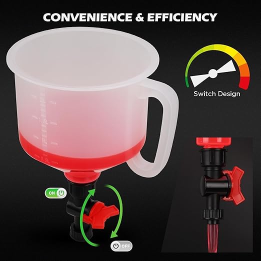 22-Piece No-Spill Coolant Filling Funnel Kit and Siphon Hose Pump, Radiator - Image 5